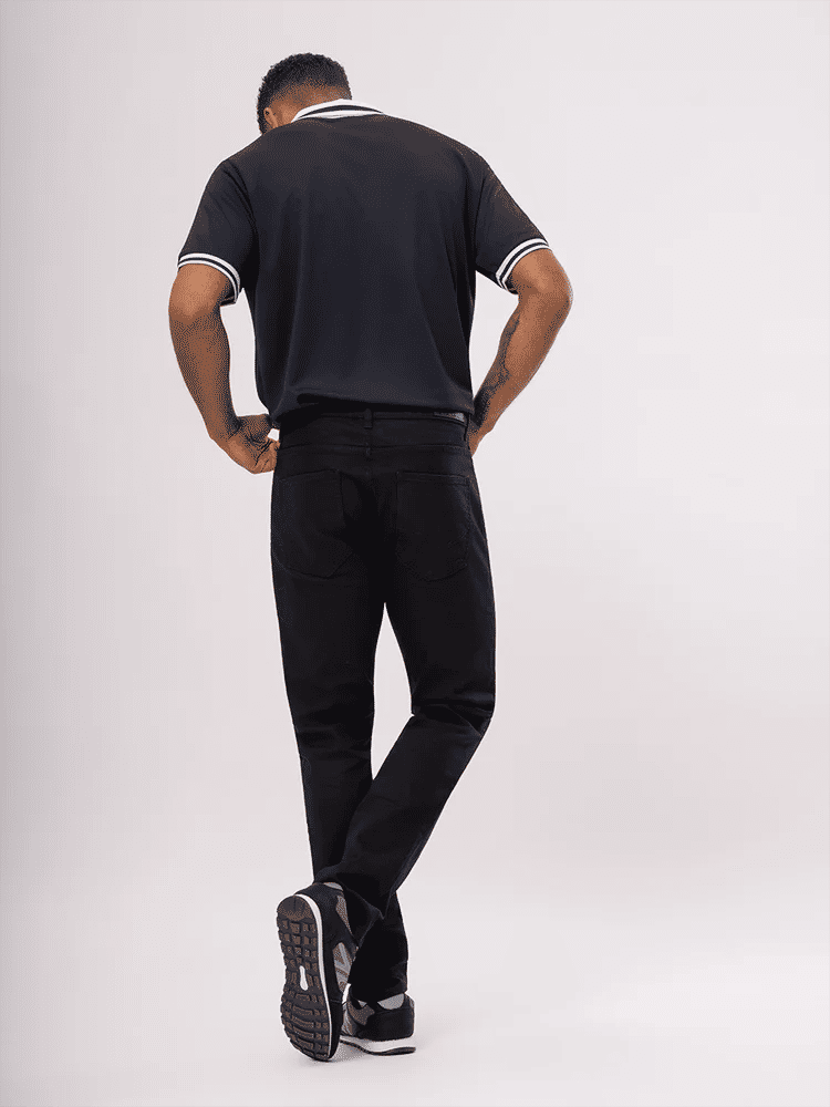 Slim Fit Black Denim Jeans (2)