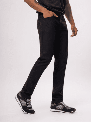 Slim Fit Black Denim Jeans