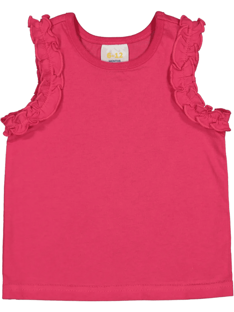 Pink Basic Flared Vest