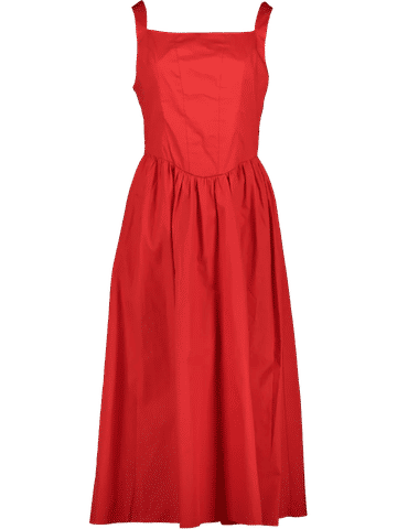 Red Midi Smart Dress