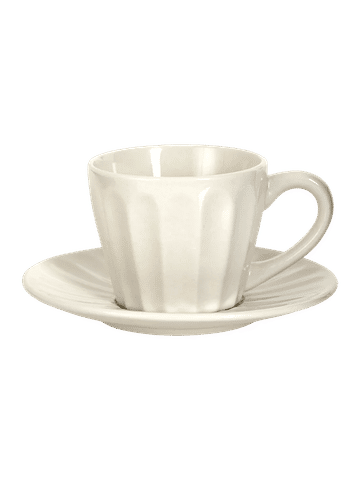 White Cup And Saucer
