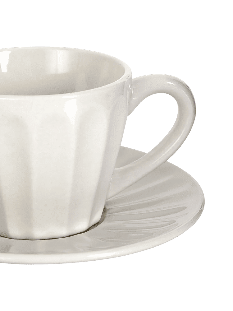 White Cup And Saucer (2)