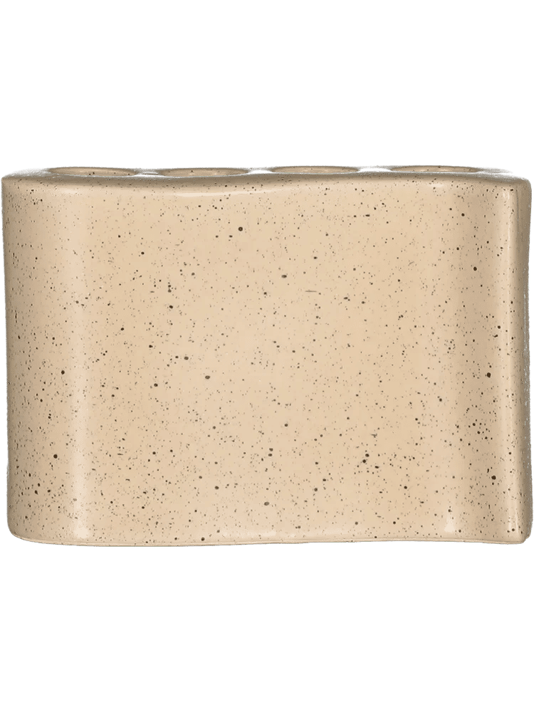 Natural Speckled Ceramic Toothbrush Holder