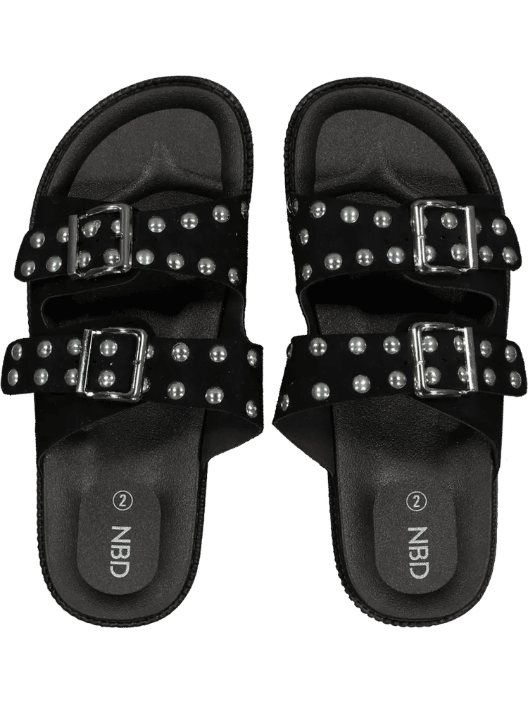 Studded Chic Sliders Sandals