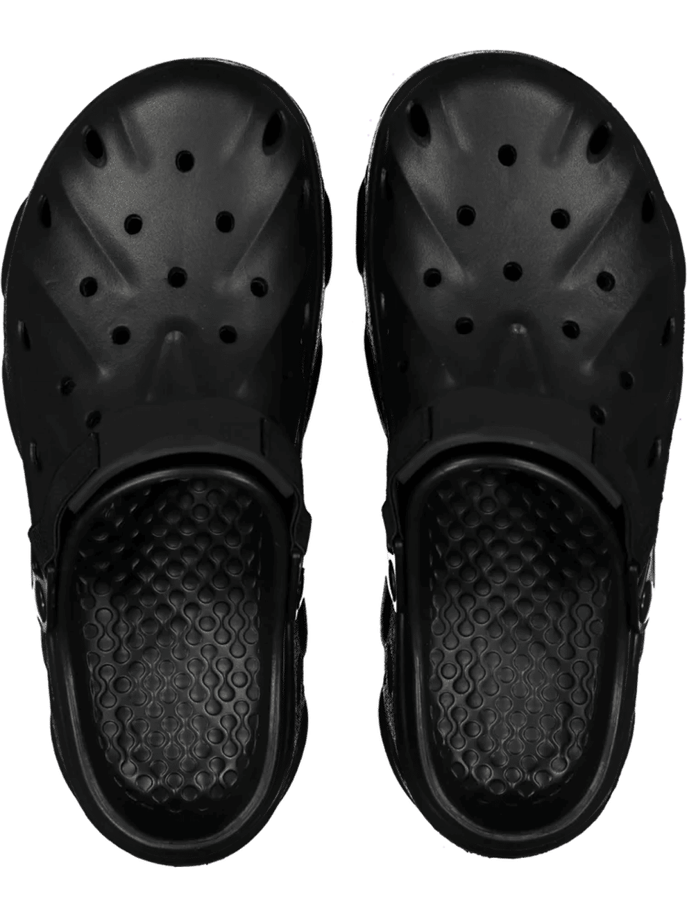 Black Moulded Sandals
