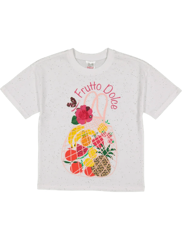 White Fruits Graphic T-Shirt