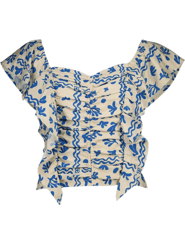 Flare Sleeve Crop Top