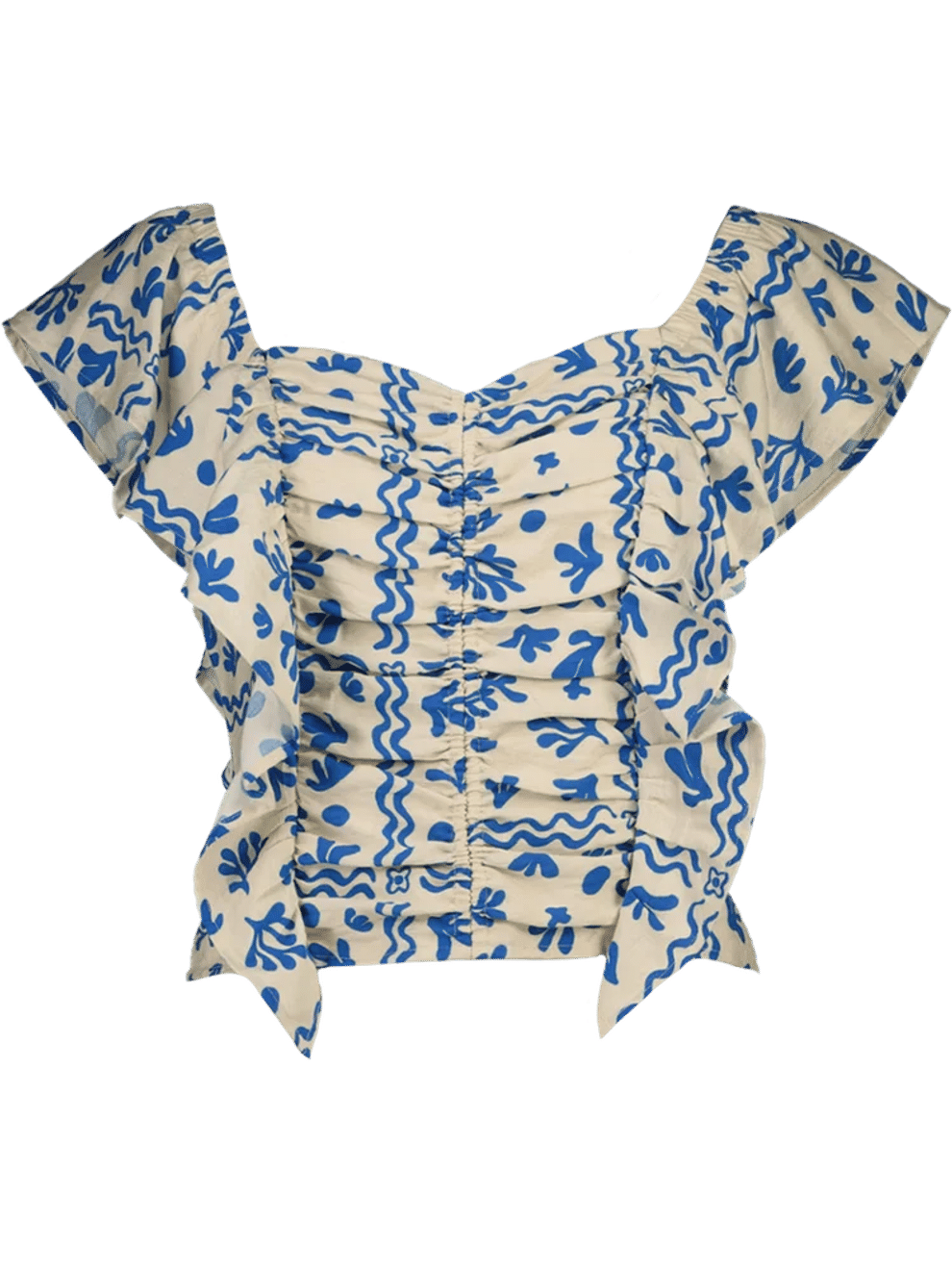 Flare Sleeve Crop Top