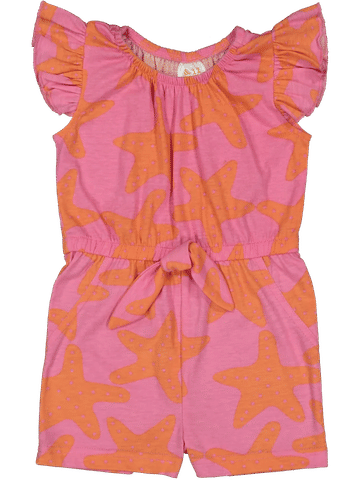 Pink Front Tie Knit Jumpsuit