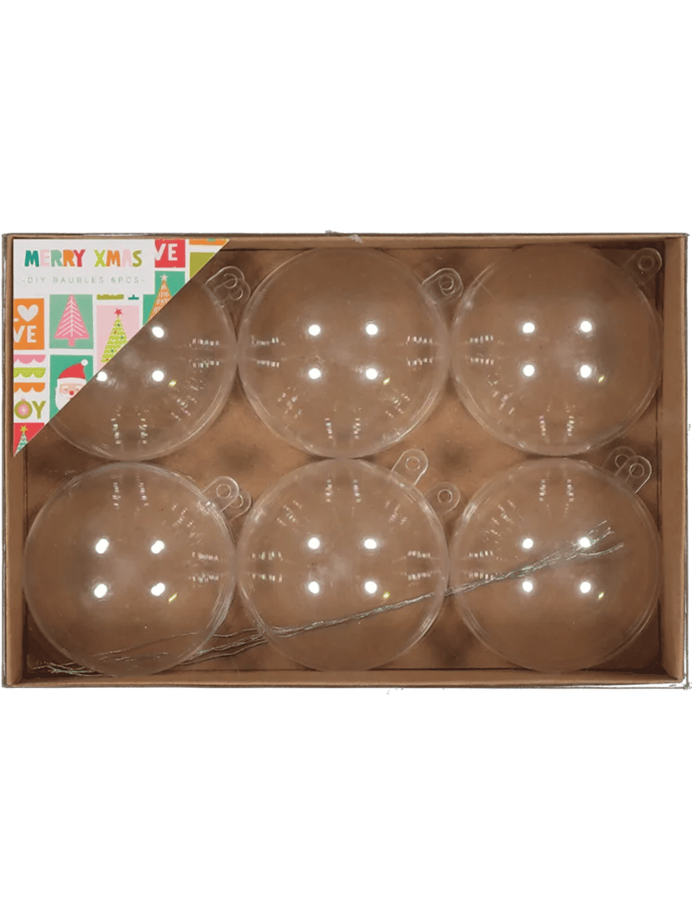 6 Piece Diy Baubles