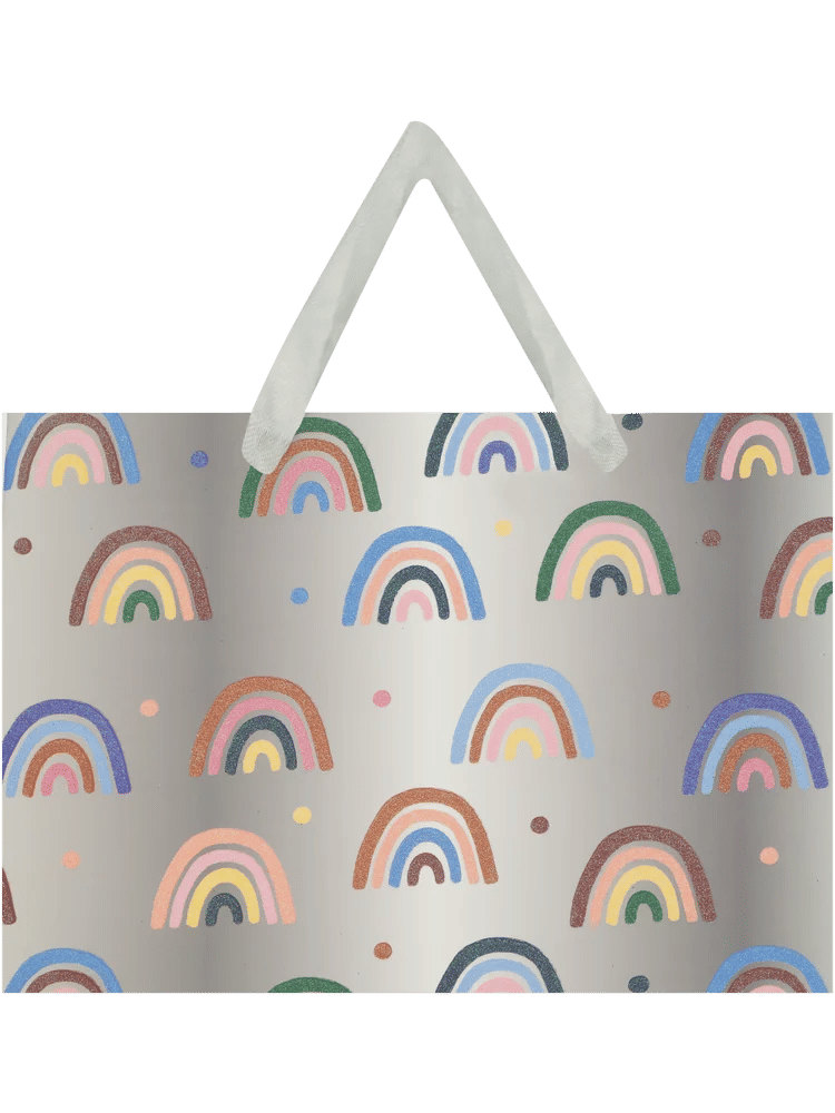 Medium Rainbow and Leopard Gift Bag