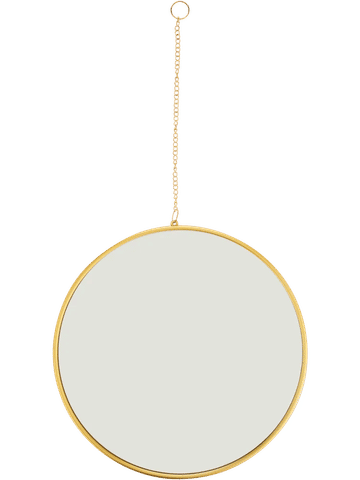 Small Round Shaped Mirror With Chain