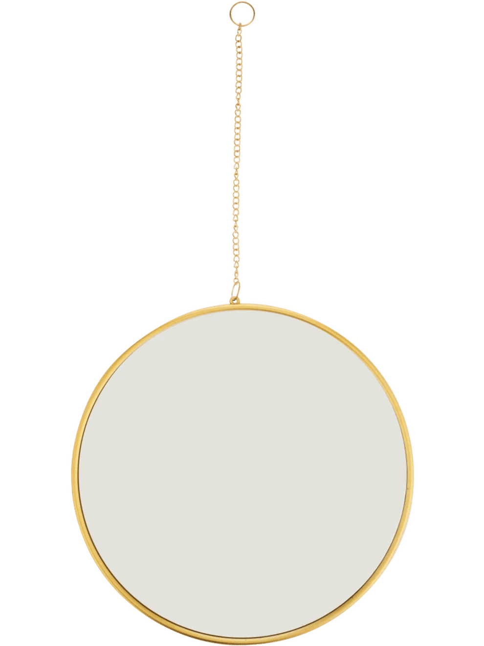 Small Round Shaped Mirror With Chain
