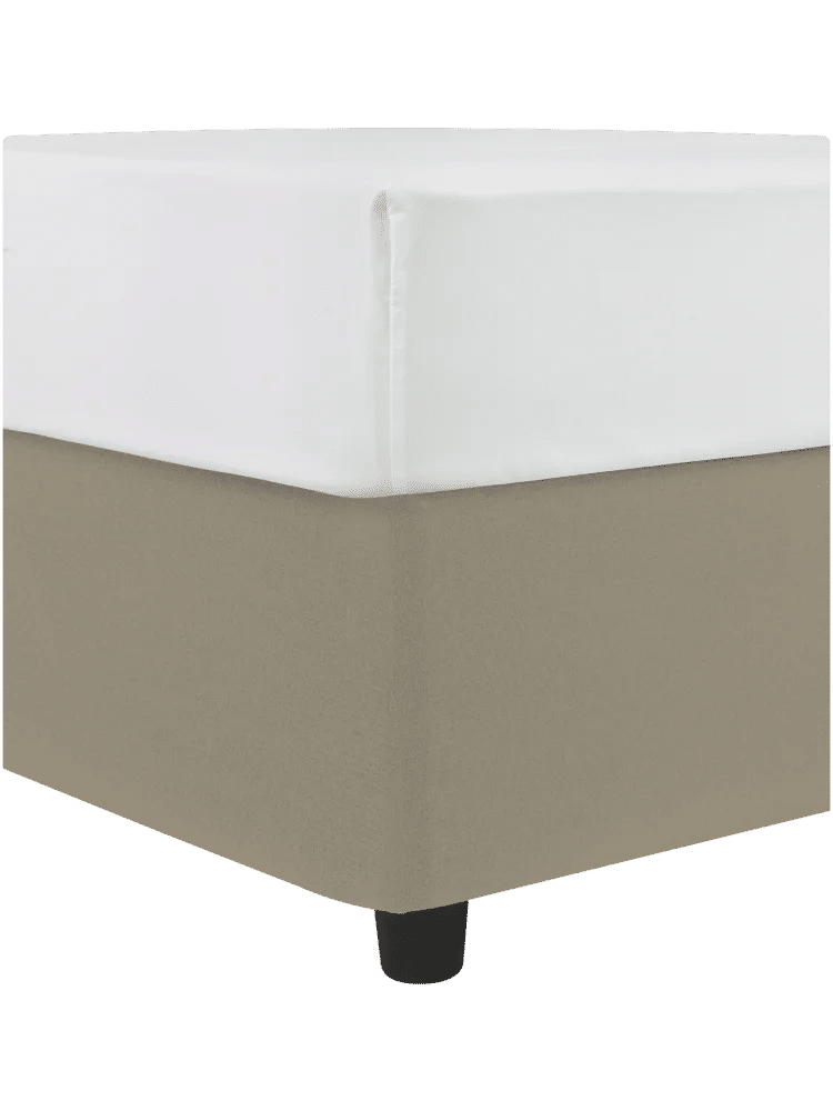 Queen Bed Taupe Base Cover