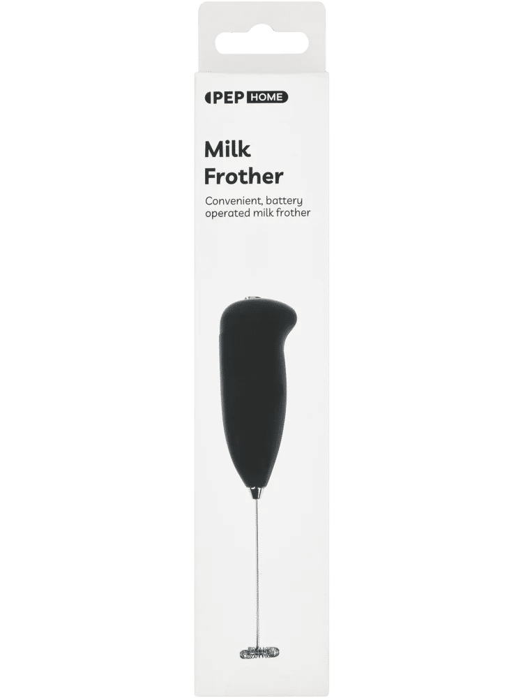 Black Stainless Steel Milk Frother (1)