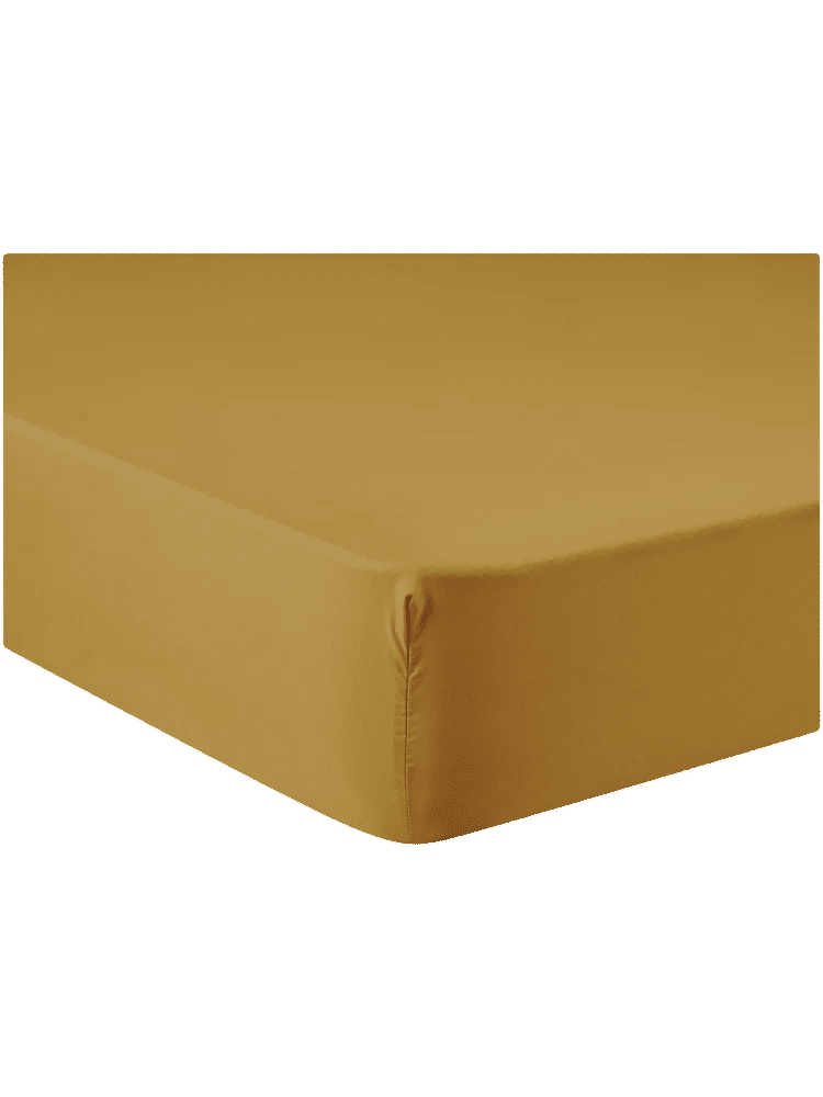 Queen Bed Yellow Fitted Sheet