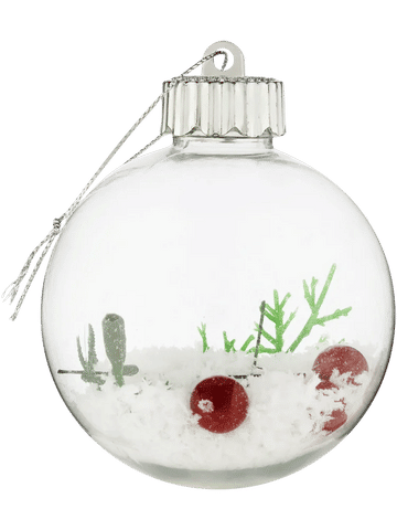 Transparent Bauble 100x75x75mm