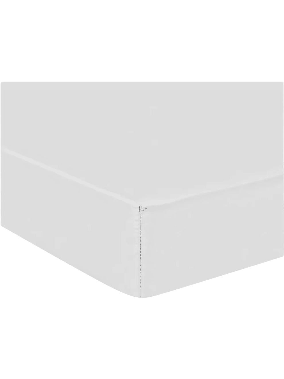 Queen Bed White Fitted Sheet Plain (1)