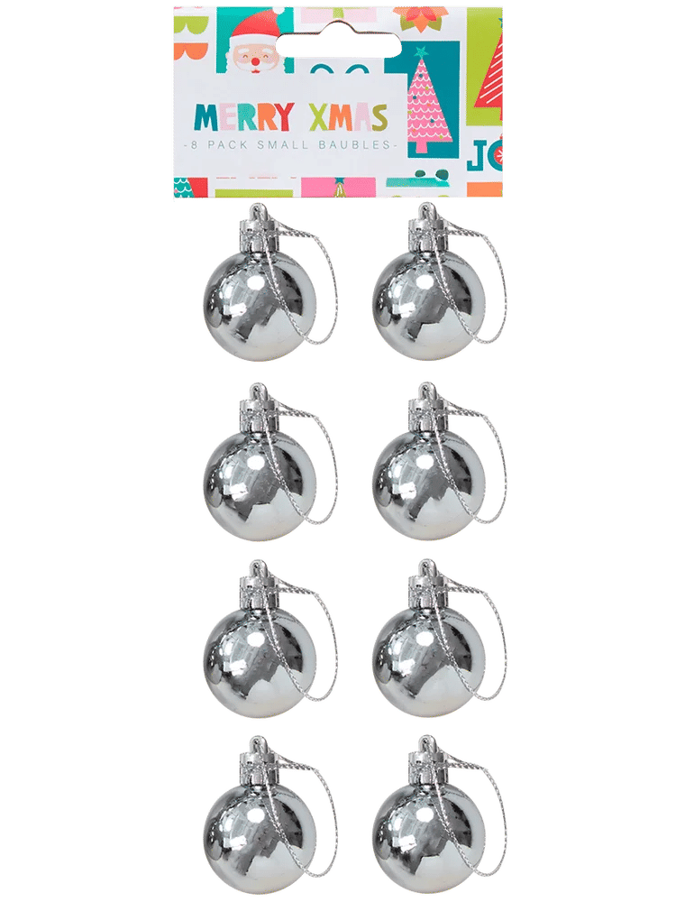 8 Pack Small Baubles
