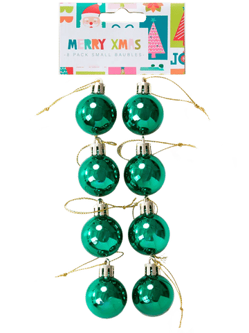 8 Pack Small Baubles