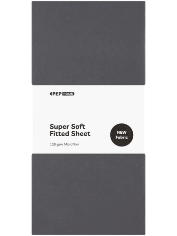 Double Bed Charcoal Fitted Sheet