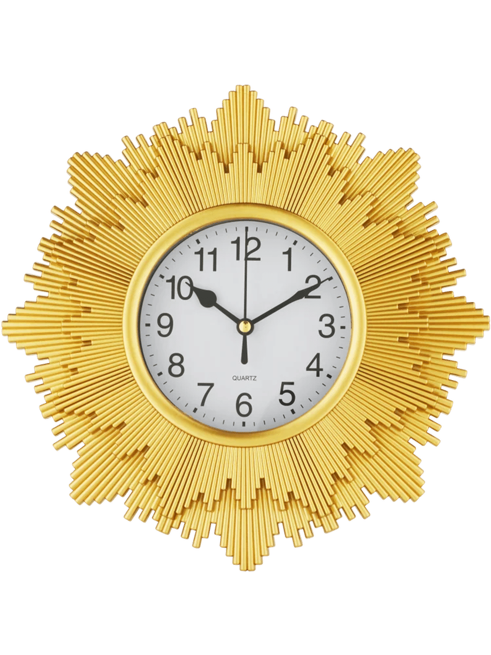 Gold Decorative Star Design Clock