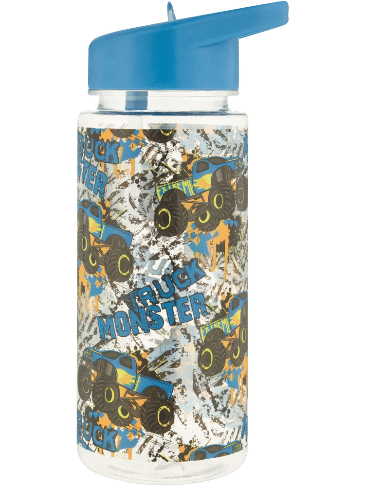 Monster Truck Bottle With Straw