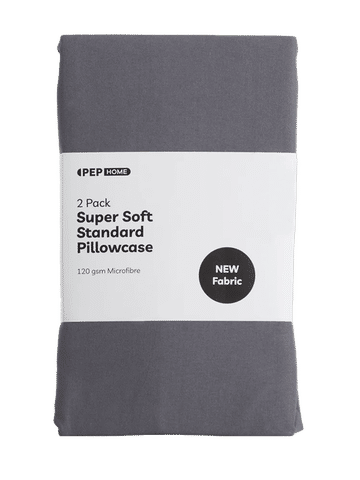 Standard Charcoal Pillow Case