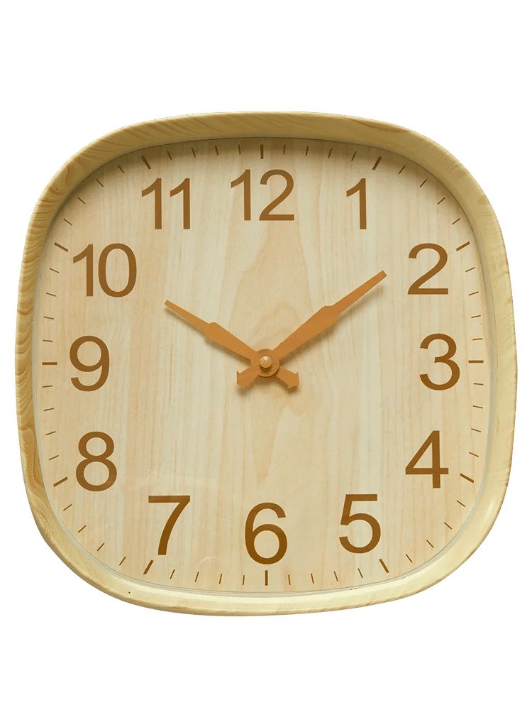 Square Wood Clock