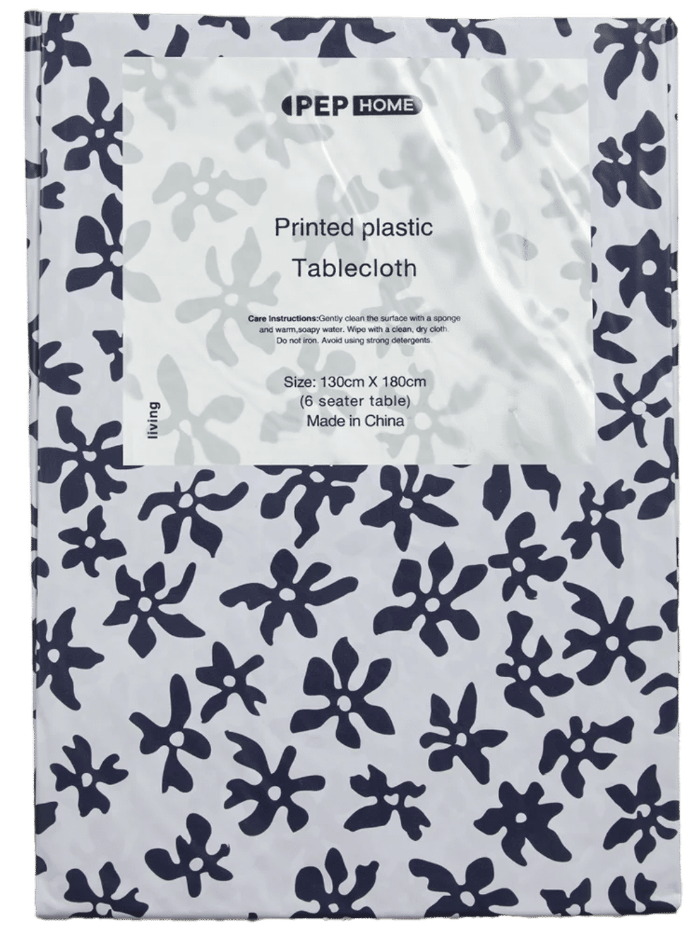 Navy Ditsy Flower Tablecloth