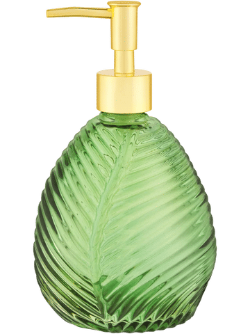 Green Leaf Glass Dispenser
