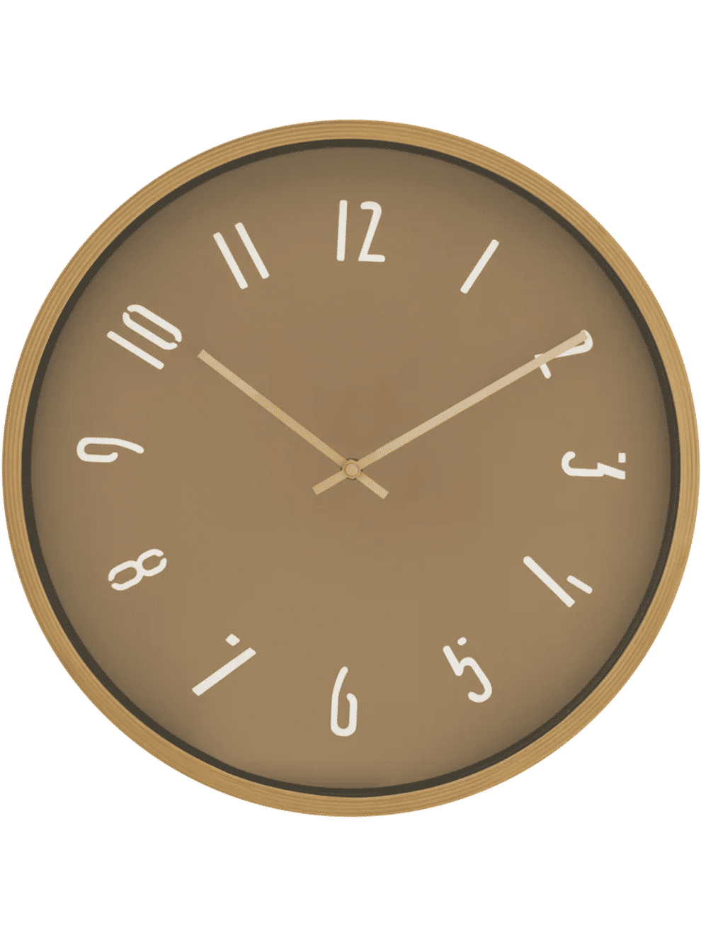 Tonal Brown Clock