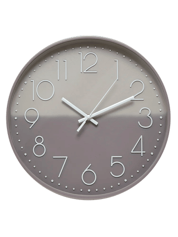 Grey Ombre Clock