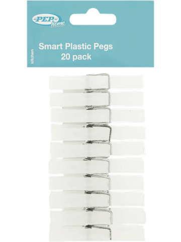 20 Pack Plastic Pegs