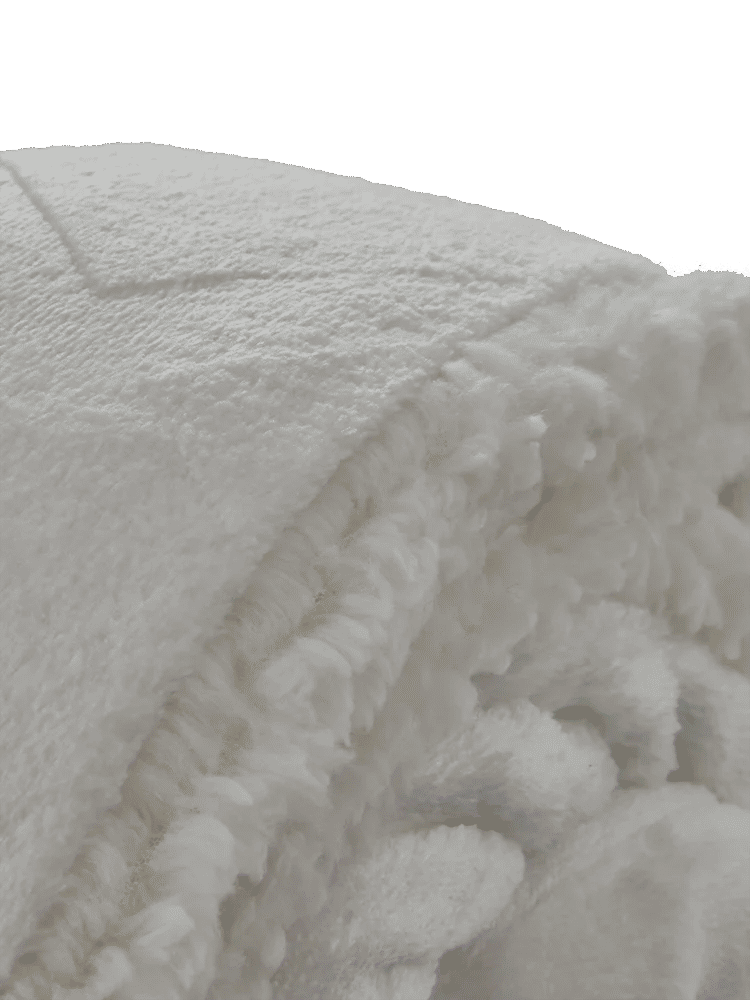 Single 2 Ply Cream Embossed Blanket (1)