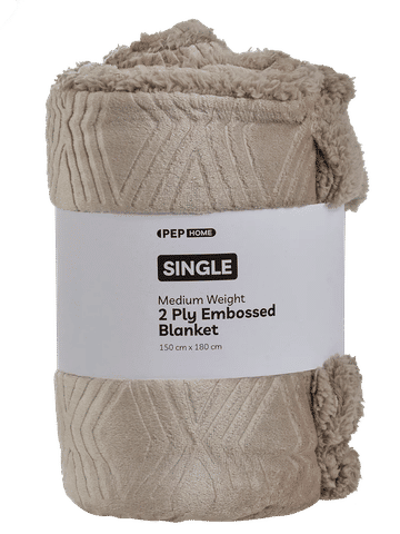 Single Embossed Blanket
