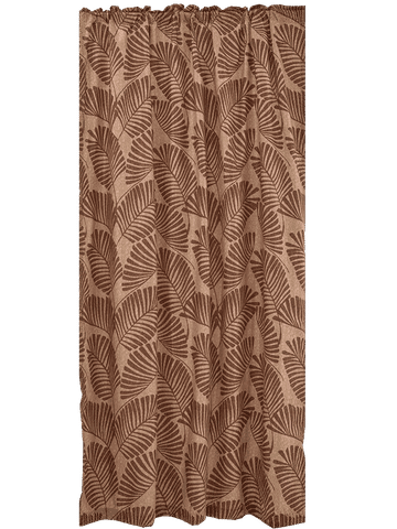 Natural Leaves Unlined Printed Curtain 140x218cm