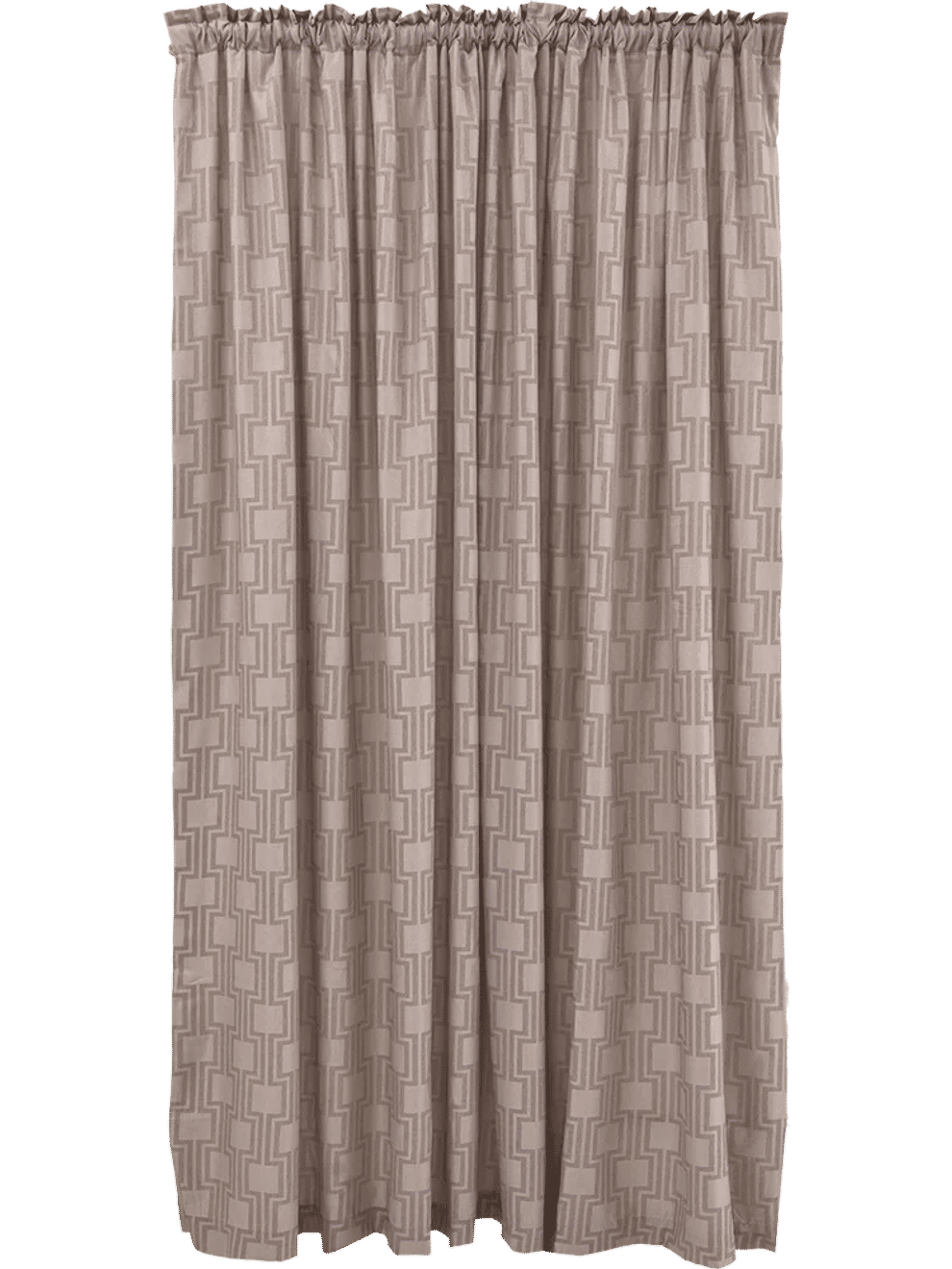 Brown Lined Curtain 140x218cm (1)