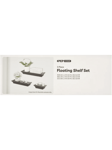 3 Piece Floating Shelf Set