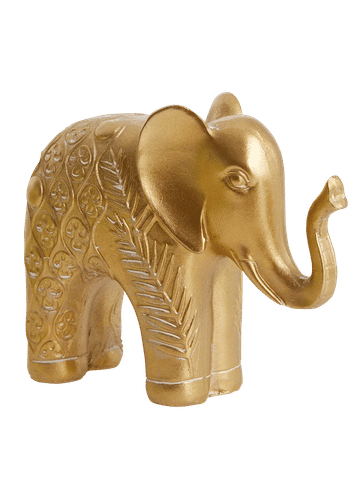 Gold Elephant Ornament