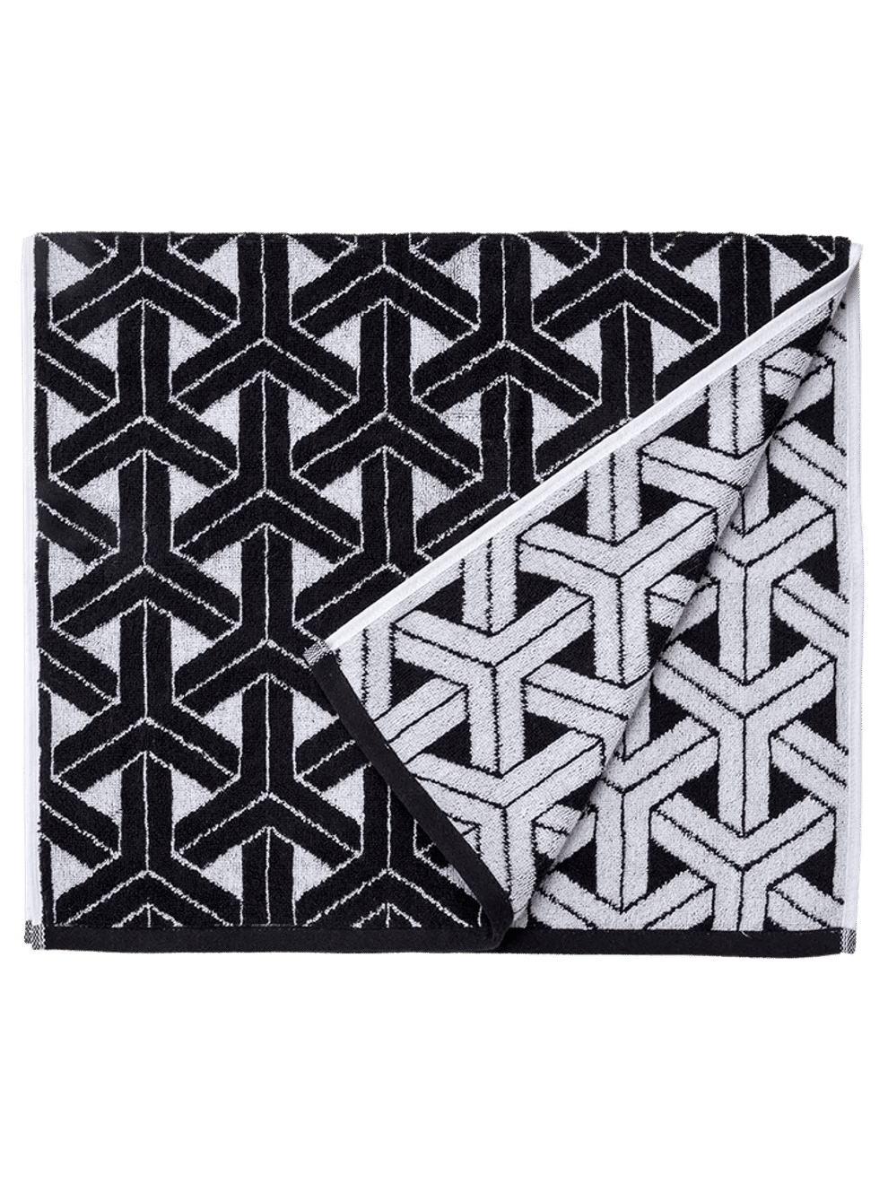 Black and White Hand Towel