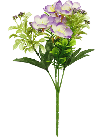 Purple Orchid Artificial Flower Bunch