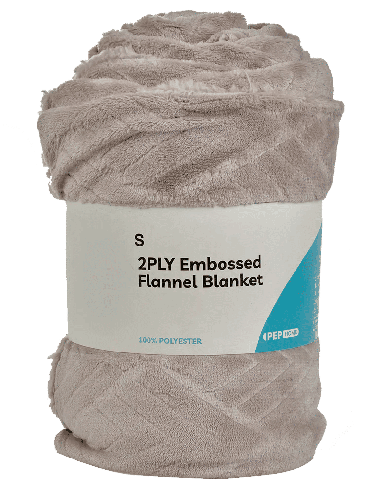 Single Bed Beige Throw