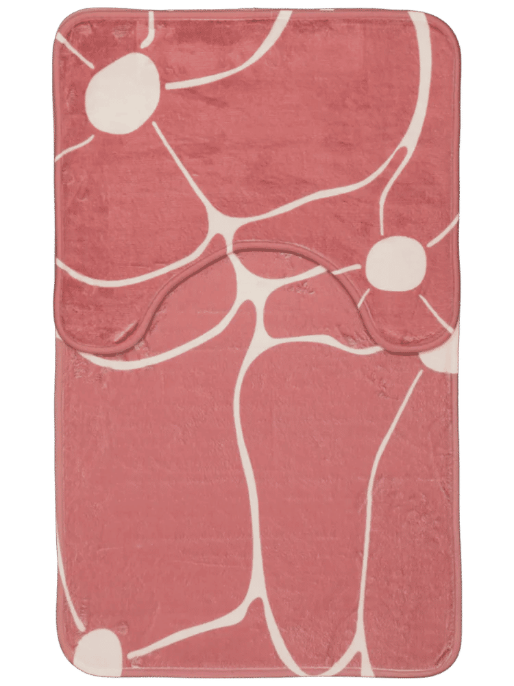 2 Piece Printed Bath Mat