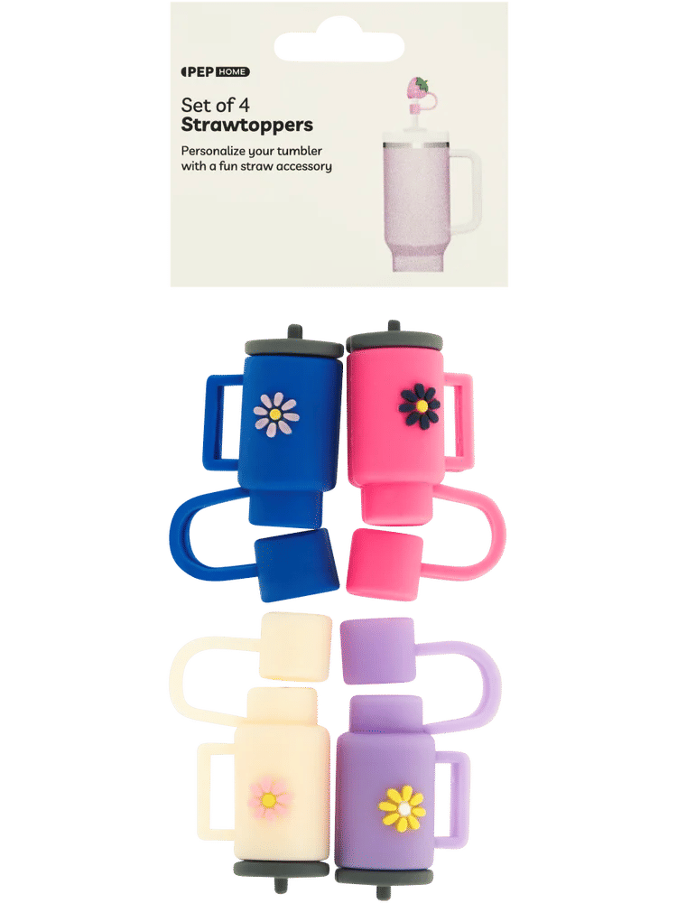 4 Pack Straw Toppers (2)