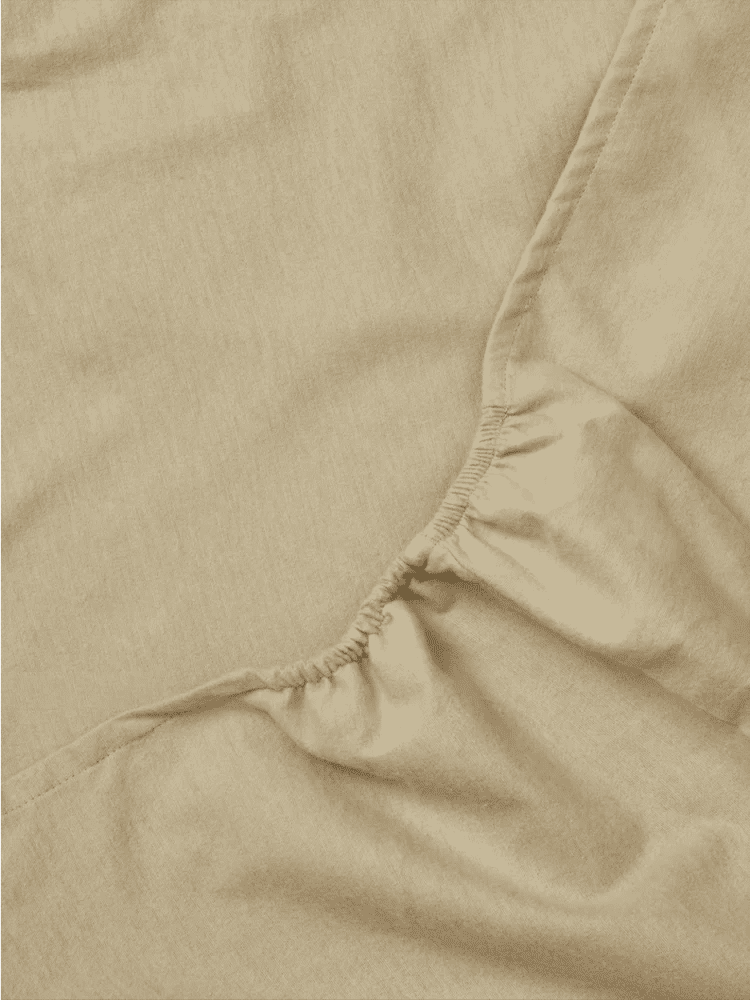 Natural Double Bed Fitted Sheet (1)