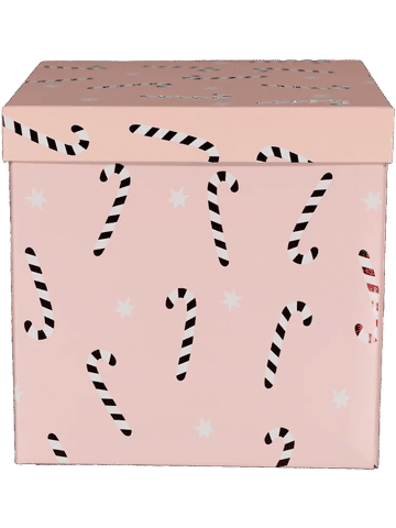 Large Candy Cane Gift Box