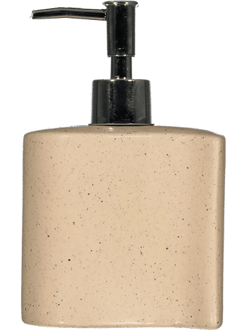 Natural Speckled Ceramic Soap Dispenser