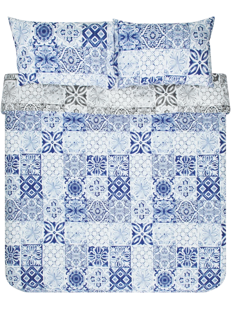 Double Bed Kacia Patchwork Duvet Cover Set