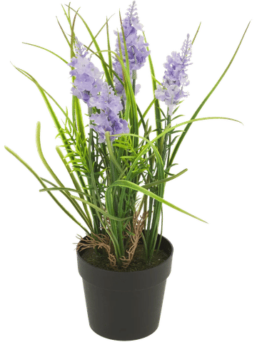 Artificial Lavender Potted Plant